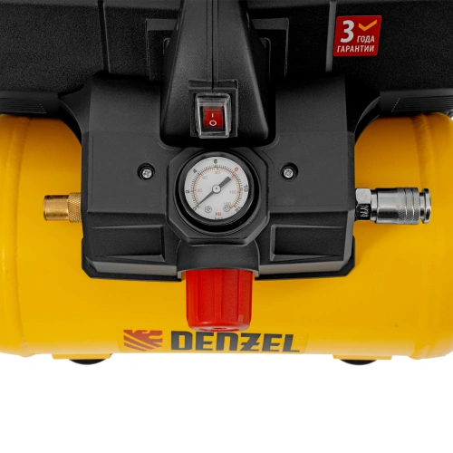 Компрессор  DLS750/6 безмасляный малошумный 750 Вт, 140 л/мин,ресивер 6 л Denzel по ценам производителя в Москве с доставкой по всей России