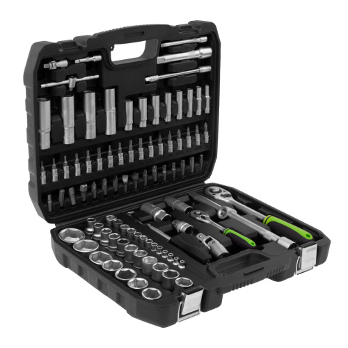 Набор инструмента, 1/2", 1/4", пластиковый кейс,94 предмета Сибртех по ценам производителя в Москве с доставкой по всей России