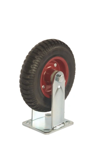 Колесо большегрузное неповоротное PF 200 200 мм резина с протектором (F) по ценам производителя в Москве с доставкой по всей России