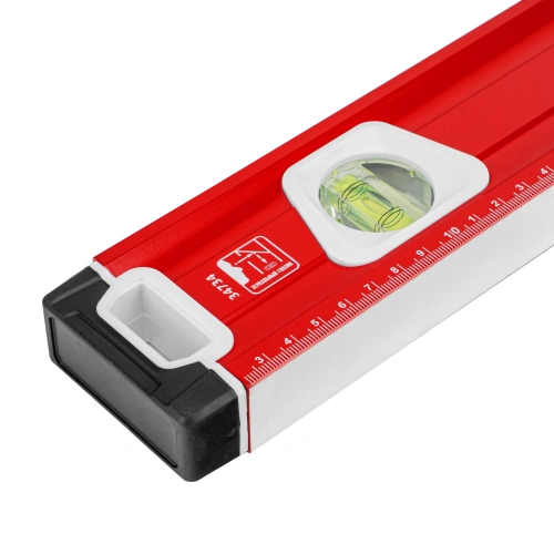 Уровень алюминиевый, магнит, фрезерованный, 3 глазка (1 зеркальный) двухкомпонентные рукоятки, 1200 мм Matrix по ценам производителя в Москве с доставкой по всей России