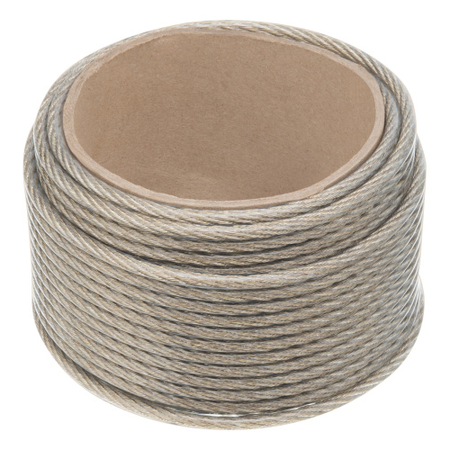 Трос металлополимерный прозрачный ПР-6.0, толщина 6.0 мм, моток 20 метров Сибртех по ценам производителя в Москве с доставкой по всей России