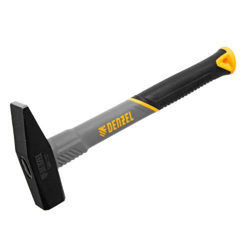 Молоток слесарный, 500 г, кованый, фибергласовая рукоятка c TPR покрытием Denzel по ценам производителя в Москве с доставкой по всей России
