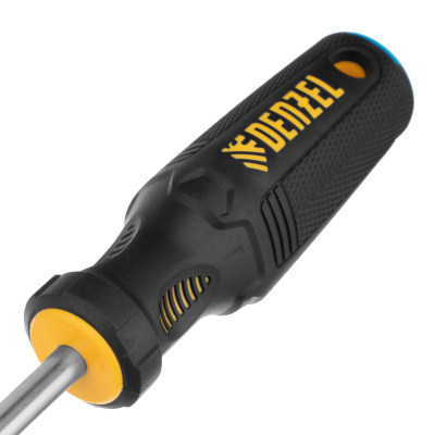 Отвертка SL8x150 мм, CrV, трехкомпонентная рукоятка Denzel по ценам производителя в Москве с доставкой по всей России