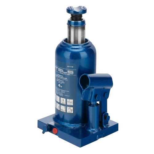 Домкрат гидравлический бутылочный телескопический, 4 т, H подъема 170-420 мм Stels по ценам производителя в Москве с доставкой по всей России