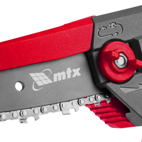 Цепная мини-пила аккумуляторная, MCS-100, шина 100 мм, Li-Ion, 20 В MTX по ценам производителя в Москве с доставкой по всей России
