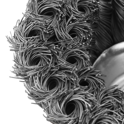 Щетка для УШМ, 100 мм, М14, "чашка", двухрядная, крученая проволока 0.35 мм Matrix по ценам производителя в Москве с доставкой по всей России