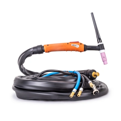 FoxWeld Горелка UnoTIG-18-Flex 4м (разъем 35мм2,с кнопкой, ж/охл.) (пр-во FoxWeld/КНР) купить в Москве с доставкой по всей России | ProtosMarket.ru