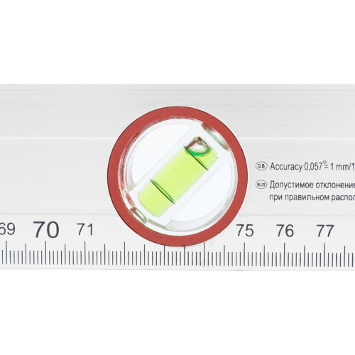 Уровень алюминиевый, 800 мм, 3 глазка, линейка Sparta по ценам производителя в Москве с доставкой по всей России