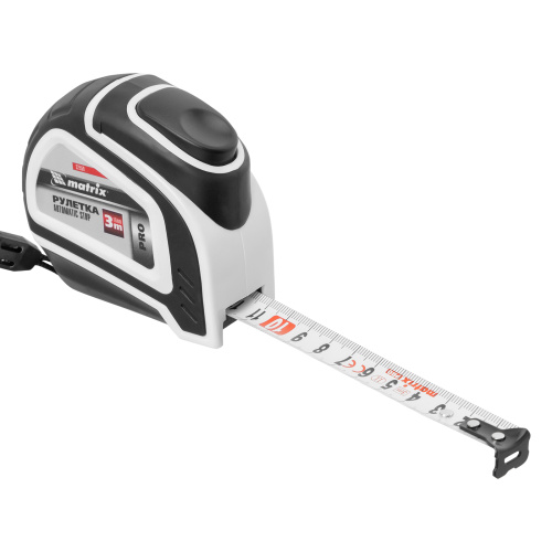 Рулетка Autostop,3 м х 16 мм,двухкомпонентный корпус,автоматическая фиксация,Pro Matrix по ценам производителя в Москве с доставкой по всей России