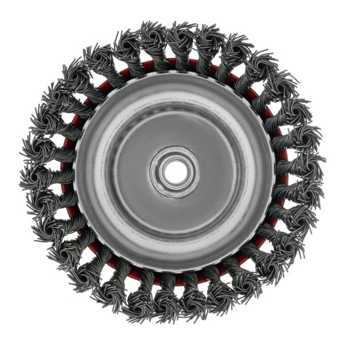 Щетка для УШМ, 150 мм, М14, "чашка", крученая проволока 0.8 мм Matrix по ценам производителя в Москве с доставкой по всей России
