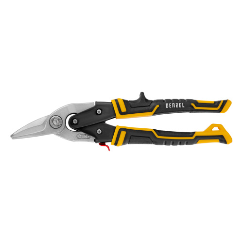 Ножницы по металлу, 270 мм, прямой и левый рез, сталь-СrMo, трехкомпонентные рукоятки Denzel по ценам производителя в Москве с доставкой по всей России