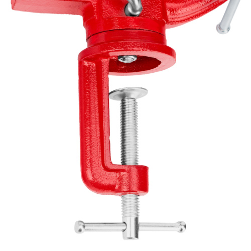 Тиски слесарные, 80 мм, настольные, поворотные, c наковальней MTX по ценам производителя в Москве с доставкой по всей России