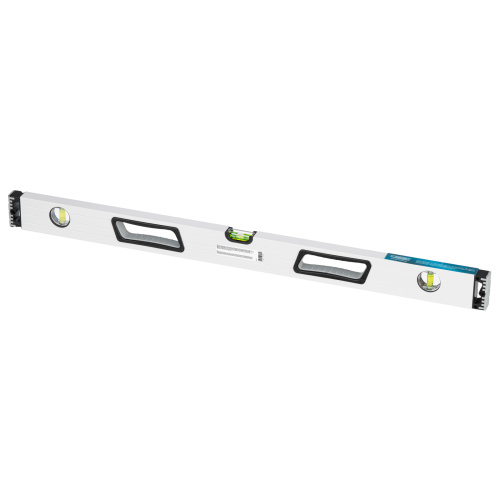 Уровень алюминиевый, 800 мм, усиленный, рукоятки, фрезерованный, 3 глазка, магнитный Gross по ценам производителя в Москве с доставкой по всей России