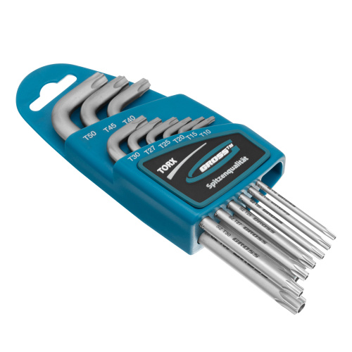Набор ключей имбусовых Torx -TT, 9 шт: T10-T50, удлиненные, S2, сатинированные Gross по ценам производителя в Москве с доставкой по всей России