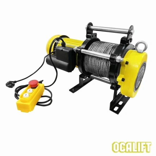 Лебедка электрическая LITELIFT KCD-500 250/500 кг 220в с канатом 100м по ценам производителя в Москве с доставкой по всей России