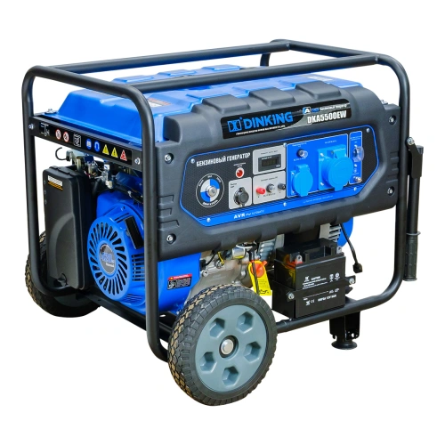 Генератор бензиновый Dinking DKA5500EW (5,5кВт, электростартер, 15лс, колёса) по ценам производителя в Москве с доставкой по всей России