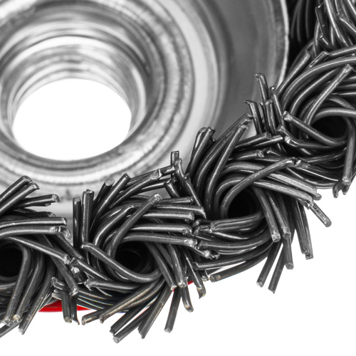 Щетка для УШМ, 75 мм, М14, "чашка", крученая проволока 0.8 мм Matrix по ценам производителя в Москве с доставкой по всей России