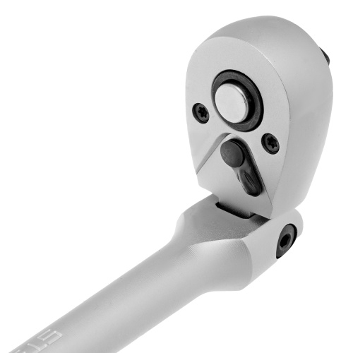 Ключ-трещотка шарнирный 3/8", СrV, 72 зуба, с быстрым сбросом, матовый хром Stels по ценам производителя в Москве с доставкой по всей России