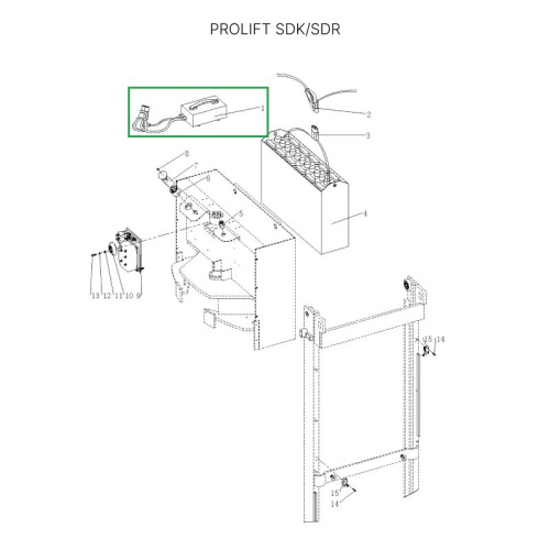 Зарядное устройство для штабелеров SDR 1536/1545S/1645/1656/2036/2045, SDK по ценам производителя в Москве с доставкой по всей России