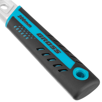 Ключ разводной, 200 мм, CrV, двухкомпонентная ручка Gross по ценам производителя в Москве с доставкой по всей России