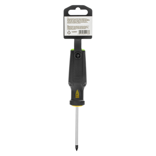 Отвертка, PZ1x75 мм, S2, 3к рукоятка Denzel по ценам производителя в Москве с доставкой по всей России