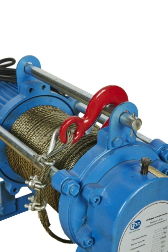 Лебедка электрическая  500 кг  70 м с канатом 220 В TOR KCD по ценам производителя в Москве с доставкой по всей России