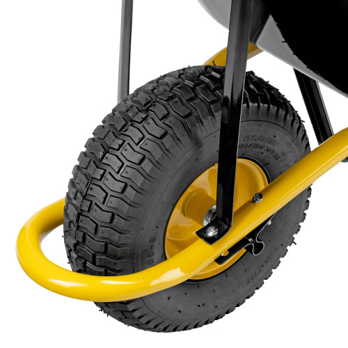 Тачка строительная, усиленная, объем 130 л, 230 кг, колесо 15х6.00-6 Denzel по ценам производителя в Москве с доставкой по всей России