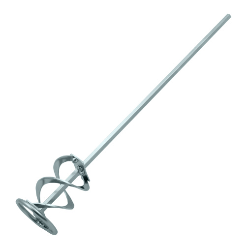 Миксер для красок и штукатурных смесей, 60 х 400 мм, оцинкованный, шестигранный хвостовик 8 мм Denzel по ценам производителя в Москве с доставкой по всей России