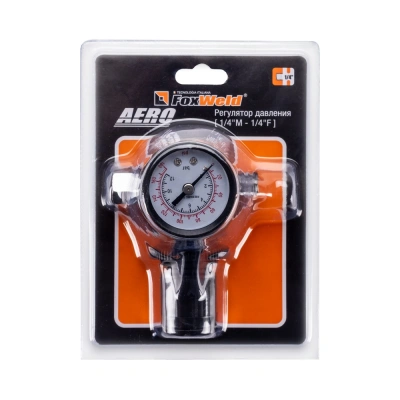 Регулятор давления со встроенным манометром 10 бар, 1/4 AERO по ценам производителя в Москве с доставкой по всей России