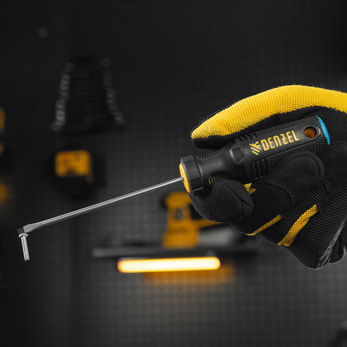 Отвертка, SL3х100 мм, S2, 3к рукоятка Denzel по ценам производителя в Москве с доставкой по всей России