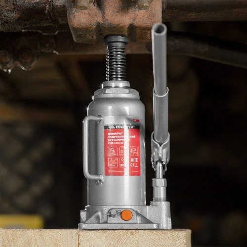 Домкрат гидравлический бутылочный, 12 т, h подъема 230-465 мм Matrix по ценам производителя в Москве с доставкой по всей России