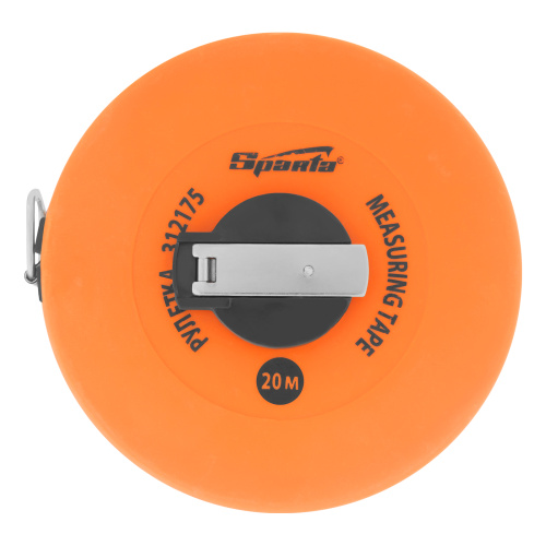 Рулетка геодезическая, 20 м х 12,5 мм, лента ПВХ, закрытый круглый корпус Sparta по ценам производителя в Москве с доставкой по всей России