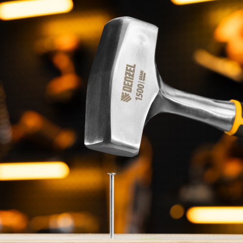 Кувалда 1,5 кг, цельнометаллическая, двухкомпонентная рукоятка Denzel по ценам производителя в Москве с доставкой по всей России