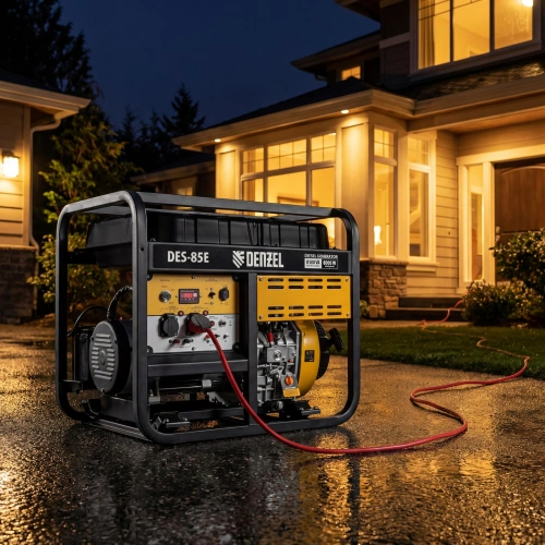 Генератор дизельный DES-85E, 8,5 кВт, 230 В, 16 л, электростартер Denzel по ценам производителя в Москве с доставкой по всей России