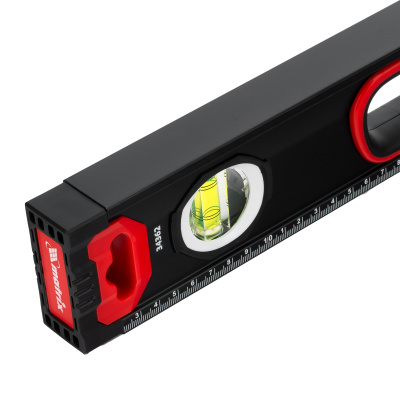 Уровень алюминиевый, усиленный, фрезерованный, 3 глазка, двухкомпонентные рукоятки, 800 мм Matrix по ценам производителя в Москве с доставкой по всей России