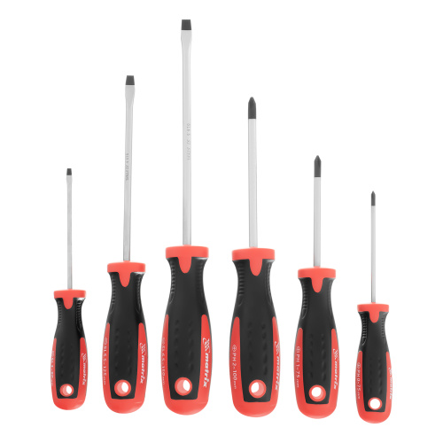 Набор отверток, сталь S2, двухкомпонентные рукоятки, 6 шт Matrix Professional по ценам производителя в Москве с доставкой по всей России