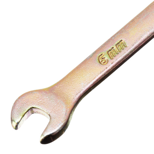 Ключ комбинированный, 6 мм, желтый цинк Сибртех по ценам производителя в Москве с доставкой по всей России