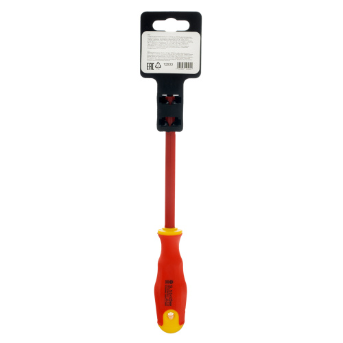 Отвертка диэлектрическая SL5.5 х 125 мм, CrV, до 1000 В, двухкомпонентная рукоятка Сибртех по ценам производителя в Москве с доставкой по всей России