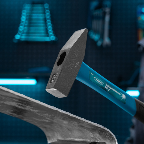 Молоток слесарный, 800 г, квадратный боек, фибергласовая обрезиненная рукоятка Gross по ценам производителя в Москве с доставкой по всей России