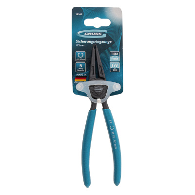 Съемник, 175 мм, для внутренних стопорных колец (19-60 мм) прямые губки (сжим) Gross по ценам производителя в Москве с доставкой по всей России