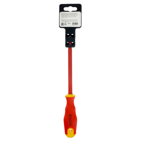 Отвертка диэлектрическая SL6.5 х 150 мм, CrV, до 1000 В, двухкомпонентная рукоятка Сибртех по ценам производителя в Москве с доставкой по всей России