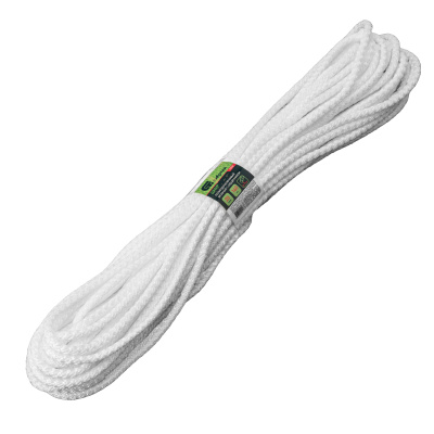 Шнур вязаный полипропиленовый с серд. белый, 7 мм, L 20 м, Сибртех по ценам производителя в Москве с доставкой по всей России