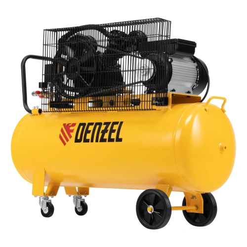 Компрессор воздушный BCV2200/100, ременный привод, 2.2 кВт, 100 литров, 370 л/мин Denzel по ценам производителя в Москве с доставкой по всей России
