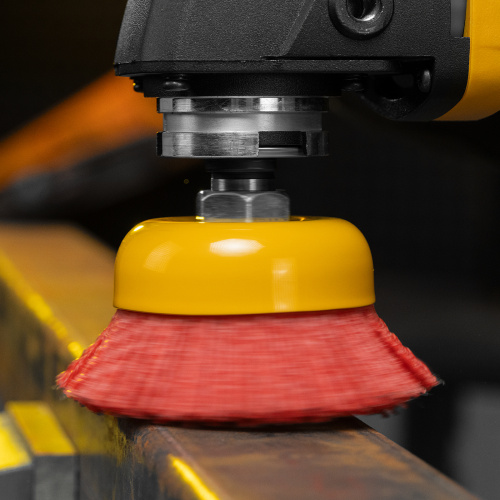 Щетка для УШМ, 75 мм, Чашка, нейлоновая щетина, М14 Denzel по ценам производителя в Москве с доставкой по всей России