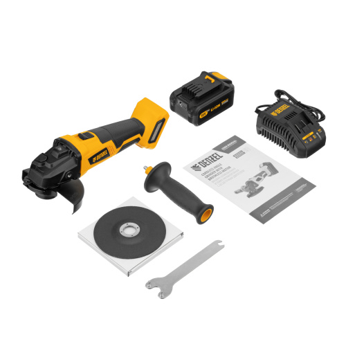 Машина углошлифовальная аккумуляторная бесщет. BLG-IB-18-125-4, Li-ion, 18 В Denzel по ценам производителя в Москве с доставкой по всей России