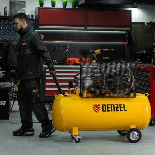 Компрессор воздушный рем. привод BCV 5500-T/270, 5,5 кВт, 270 литров, 850 л/мин Denzel по ценам производителя в Москве с доставкой по всей России