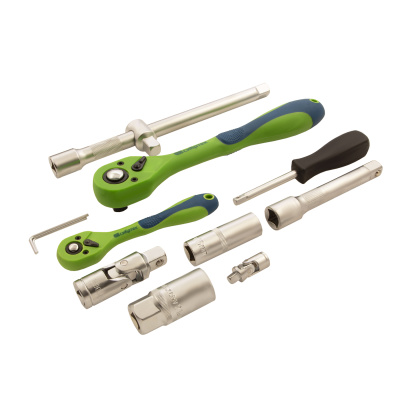 Набор инструментов 108 предметов, CrV, 1/2", 1/4" Сибртех по ценам производителя в Москве с доставкой по всей России