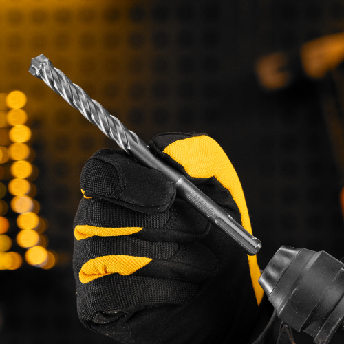 Бур по бетону, цельная крестовая пластина, 12x165 мм, SDS PLUS Denzel по ценам производителя в Москве с доставкой по всей России