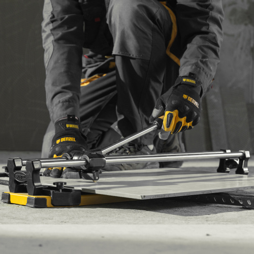 Плиткорез 600х14мм, цельнометал. напр., каретка на подш., стальная станина, рукоятка-пенал Denzel по ценам производителя в Москве с доставкой по всей России