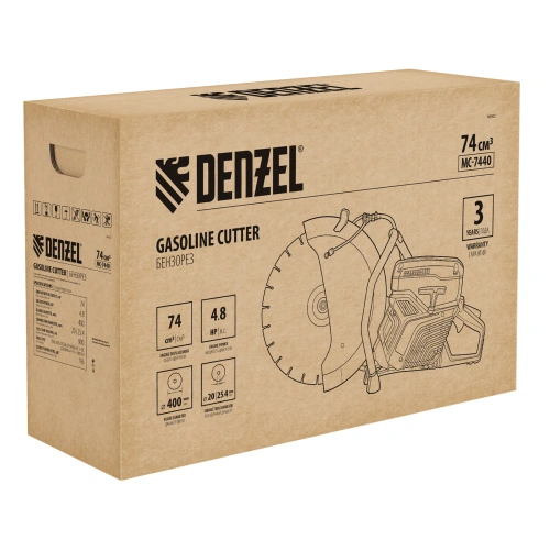 Бензорез МС-7440, 74 см3, диаметр диска 400 мм DENZEL по ценам производителя в Москве с доставкой по всей России